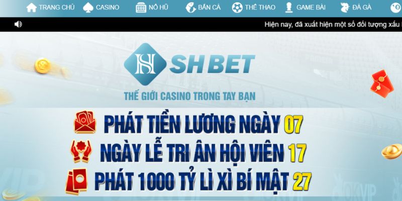 SHBET là 1 trong top 10 nhà cái uy tín mà bạn nên trải nghiệm qua